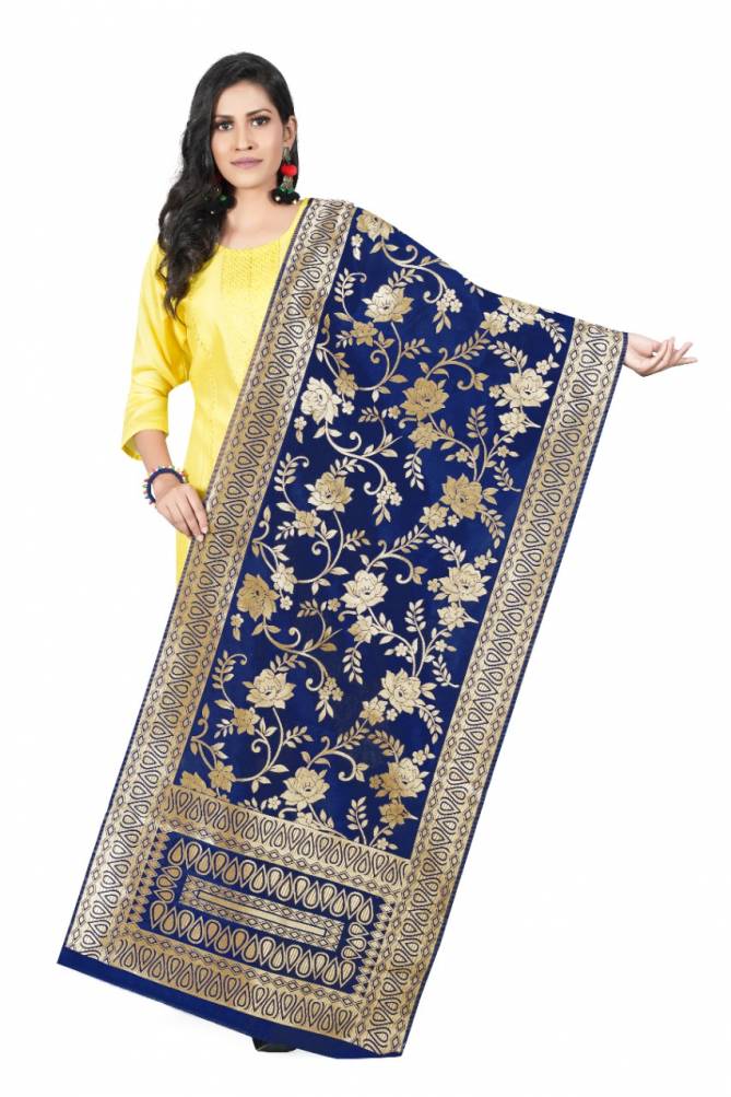Banarasi Silk Fancy Wear Designer Dupatta Collection